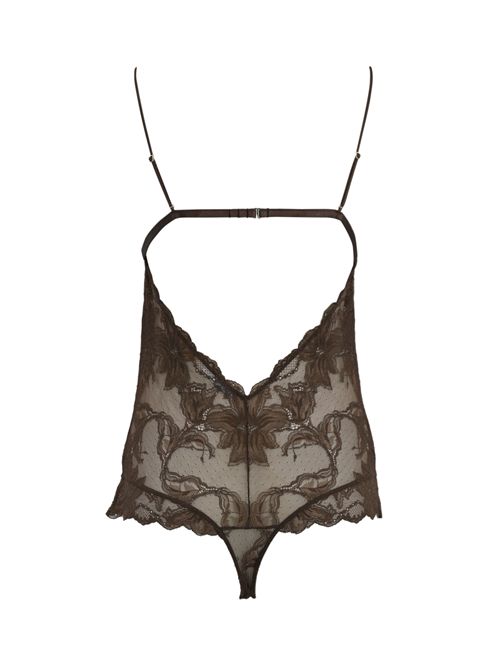 Body in pizzo Sensual Brown Patrizia Pepe | 2I0143 A602B825